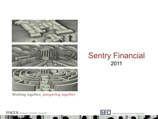 Sentry Financial 2011 Working together, prospering together Seasoned, Systematic, Successful Telecom equipment financing specialists 