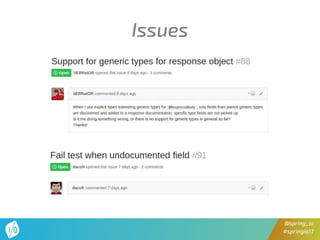 @spring_io
#springio17
Issues
 
