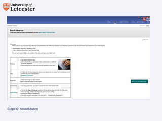 Steps 6: consolidation

 