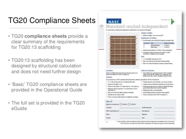 introduction to tg20 13 changes from tg20 08 scaffolding set design