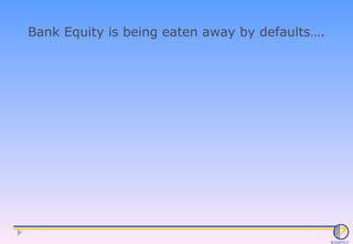 Bank Equity is being eaten away by defaults…. 