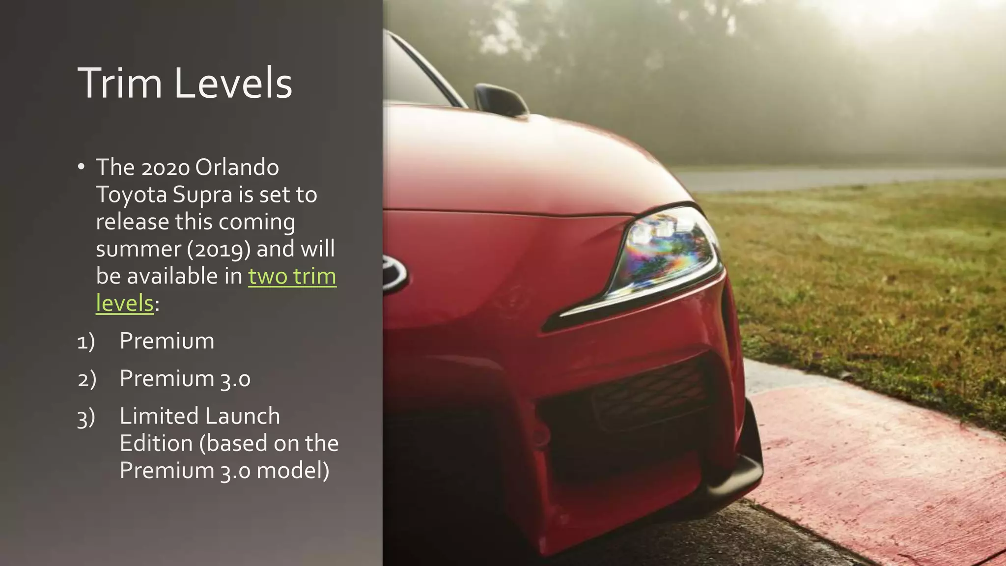 Introducing the 2020 Toyota Supra | PPT 