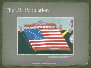 © The New Yorker Collection 1992. J.B. Handelsman
                                from cartoonbank.com. All rights reserved.



Click here to go to the U.S. POPClock Projection
           Copyright © 2009 Cengage Learning                                        19
 