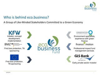 Introducing the eco.business fund