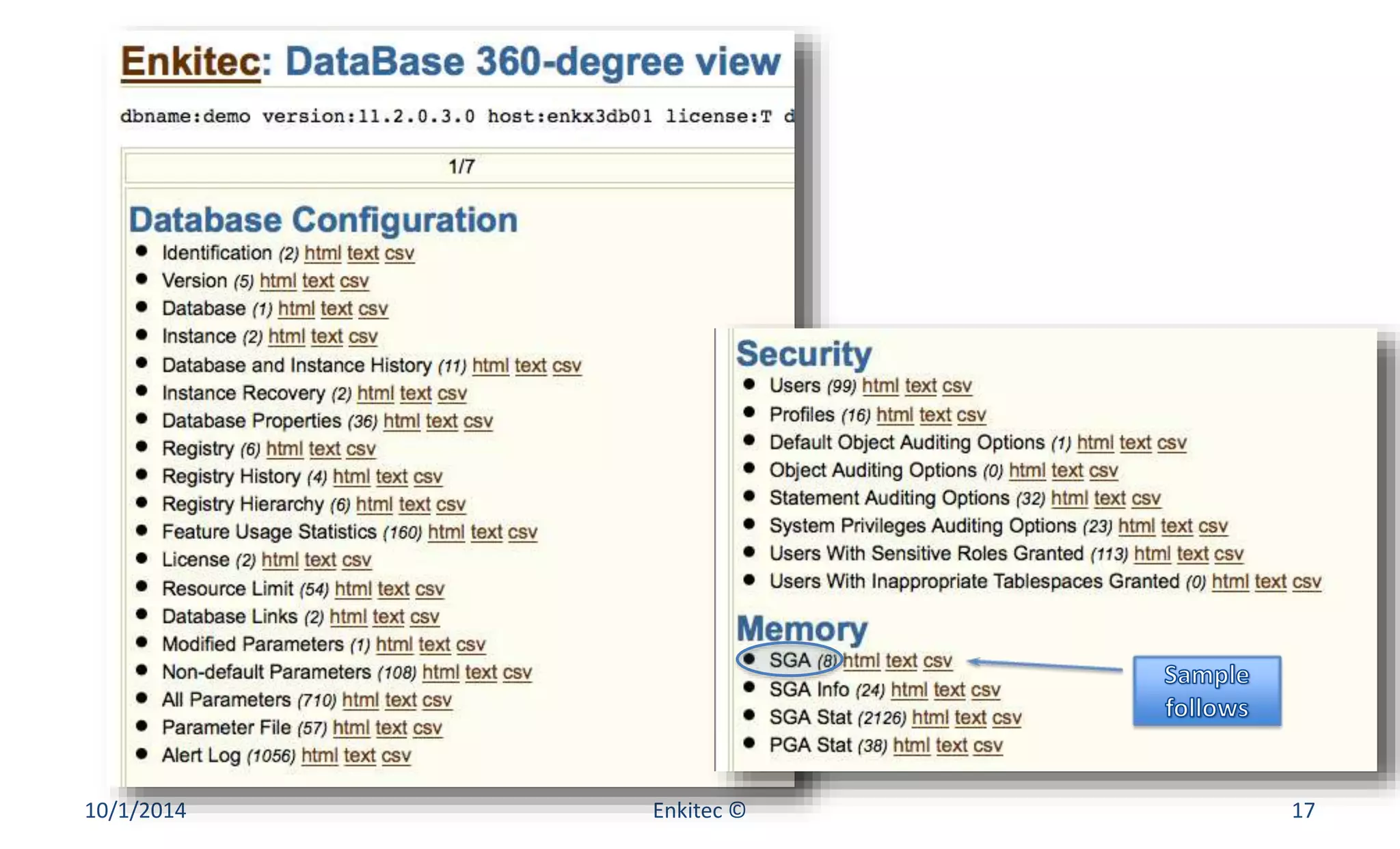 10/1/2014 Enkitec © 17 
 