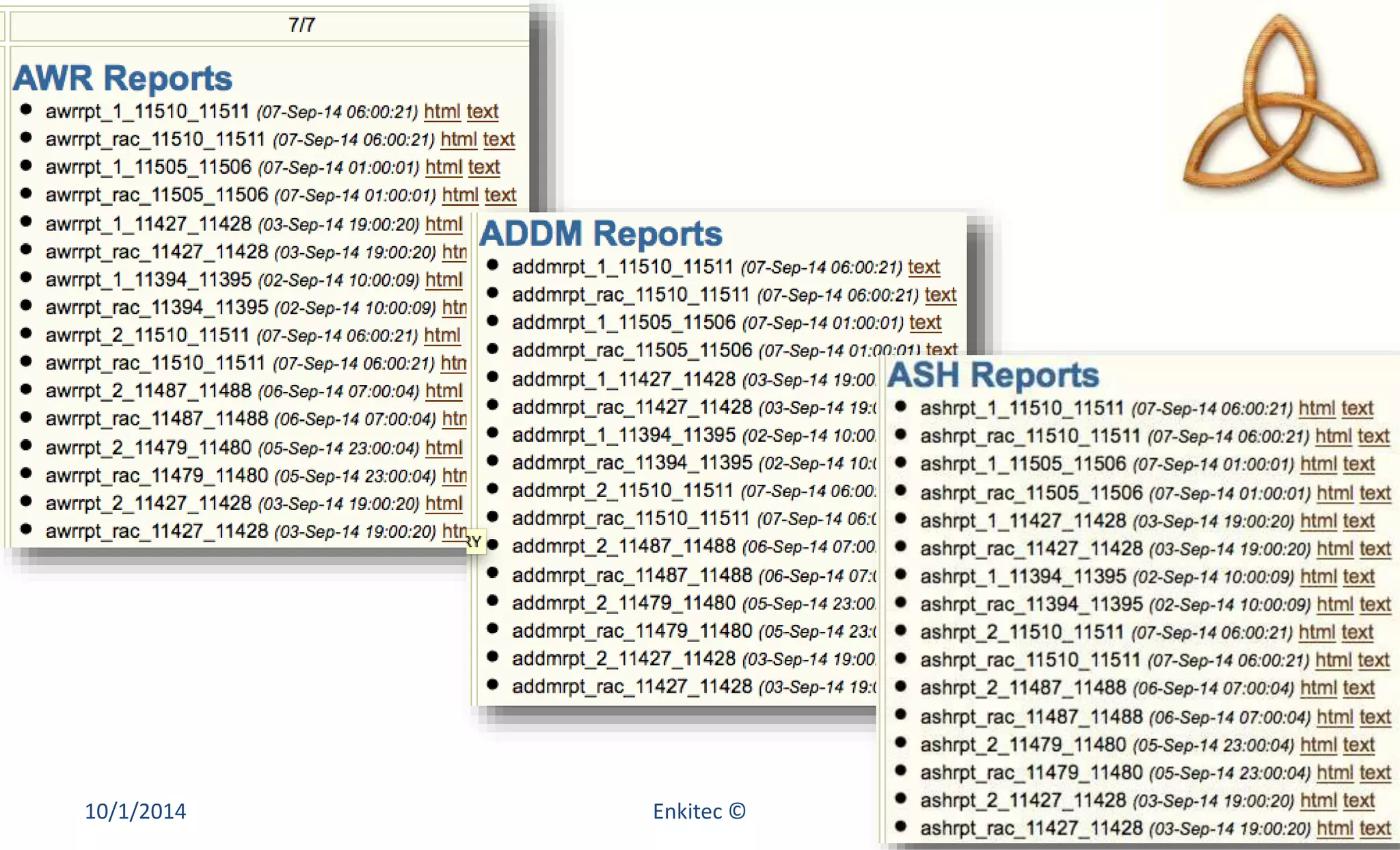 10/1/2014 Enkitec © 62 
 