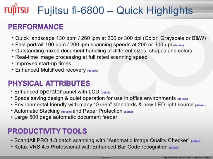Introducing The Fujitsu Fi 6800 Mid Volume Production Scanner