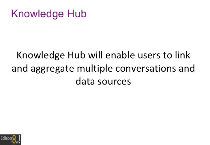 Introducing the Knowledge Hub