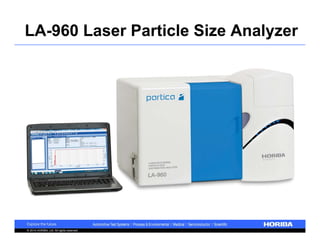 LA-960 Laser Particle Size Analyzer 
a 
© 2014 HORIBA, Ltd. All rights reserved. 
 