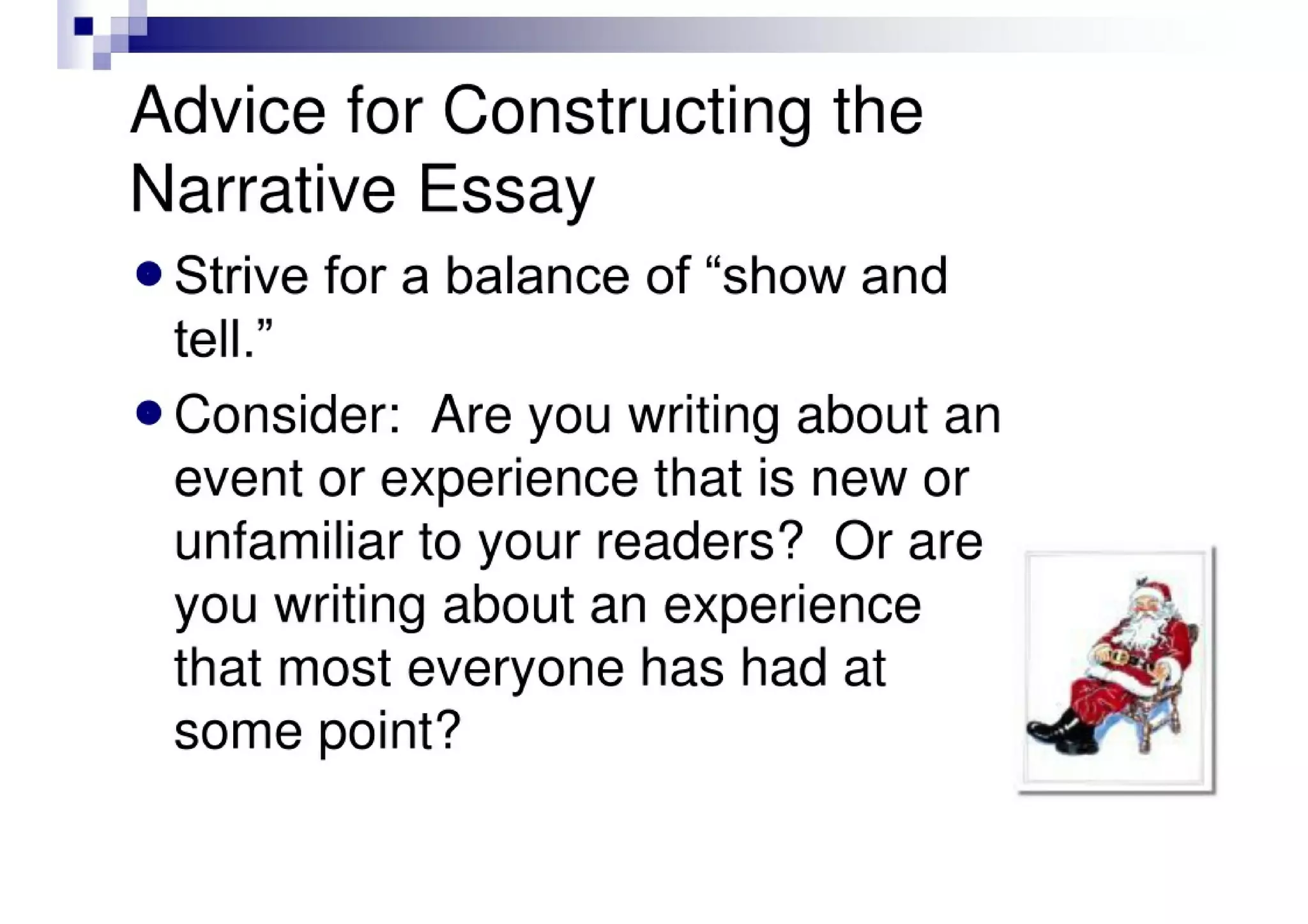 Introducing The Narrative Essay