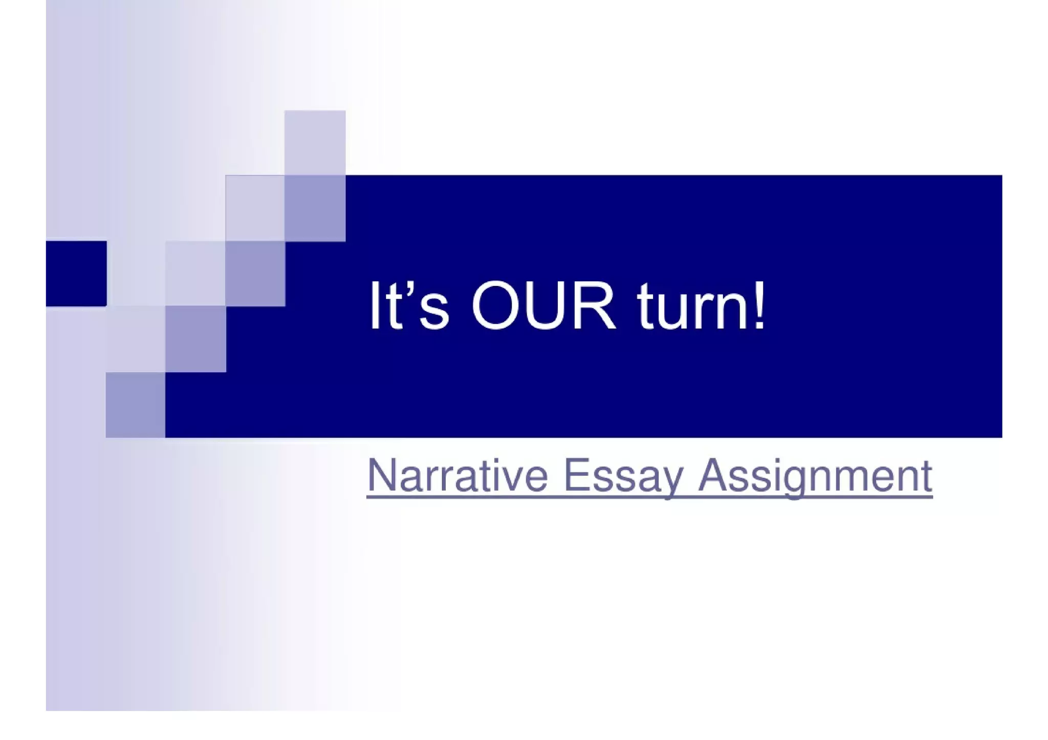 Introducing The Narrative Essay
