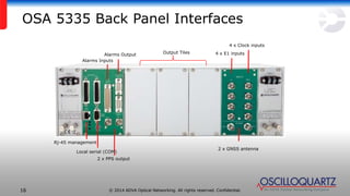 Introducing the OSA 5335 PTP Grandmaster | PPTX