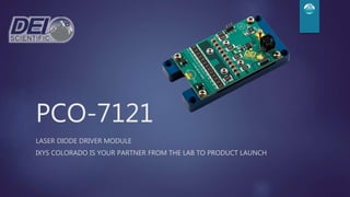 Introducing the PCO-7121 | PPTX
