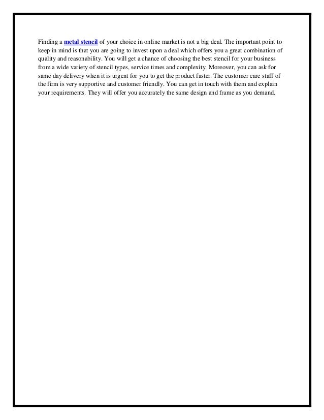 Introducing the range of efficient metal stencils and solder paste stencils