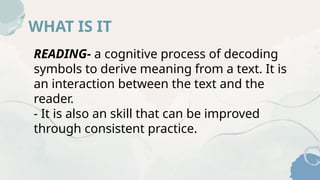 INTRODUCING THE READING PROCESS AND READING STRATEGIES. RAWS.pptx