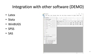 Introducing The R Software | PPTX