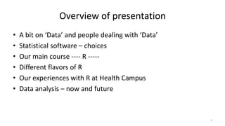 Introducing The R Software | PPTX