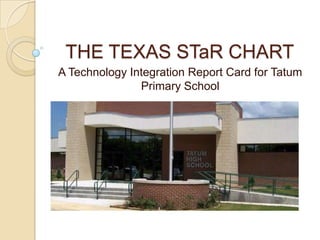 THE TEXAS STaR CHART A Technology Integration Report Card for Tatum Primary School 
