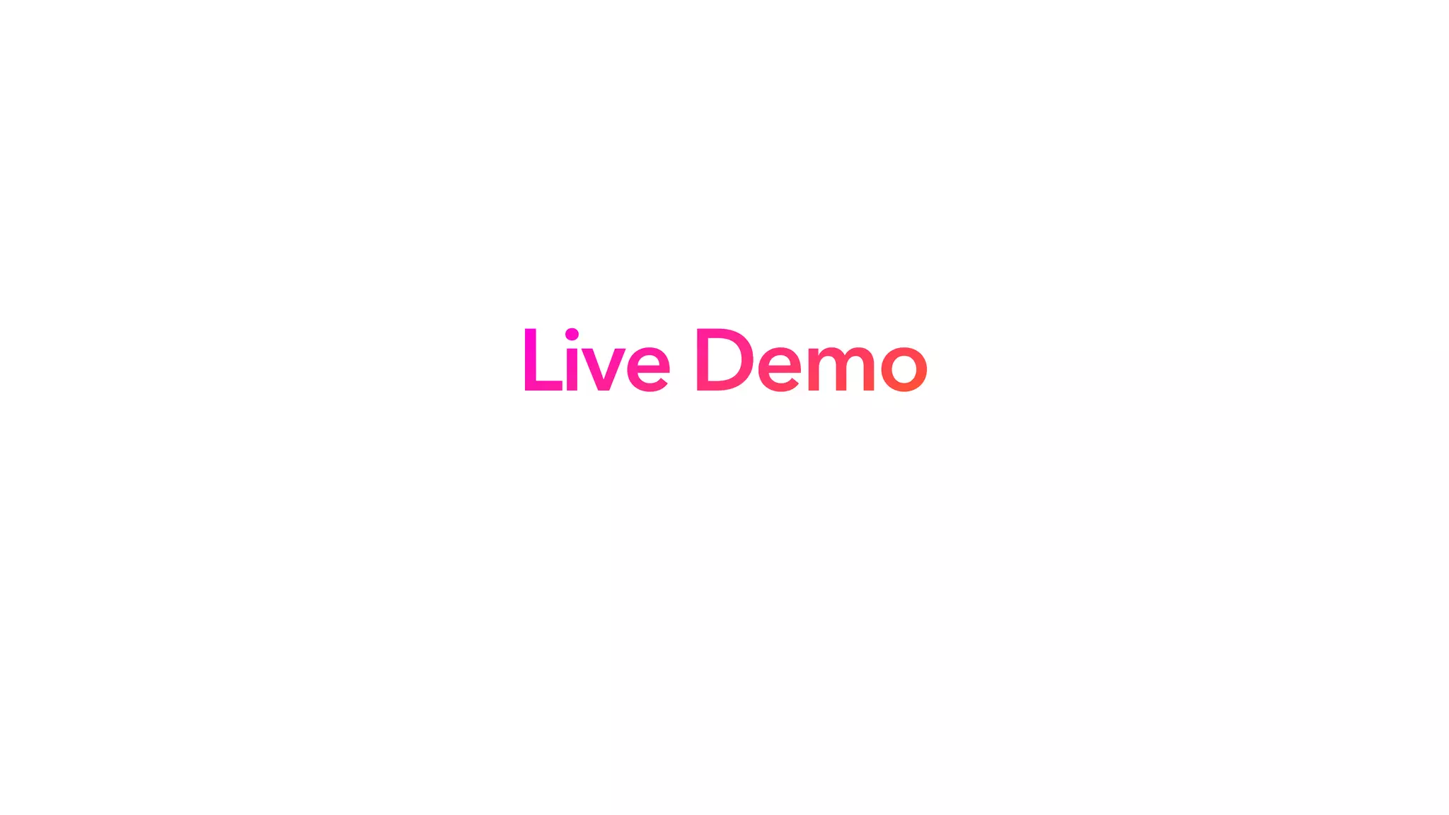 Live Demo
 
