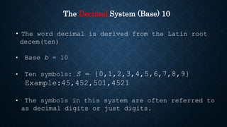 Introducing to number system | PPT