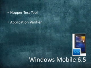 New business productivity capabilitiesWhat’s NewWindows Mobile 6.5