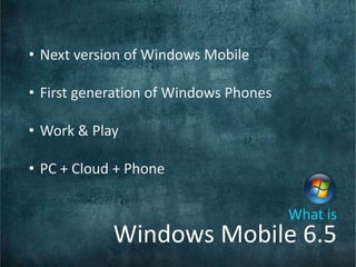 Next version of Windows Mobile
