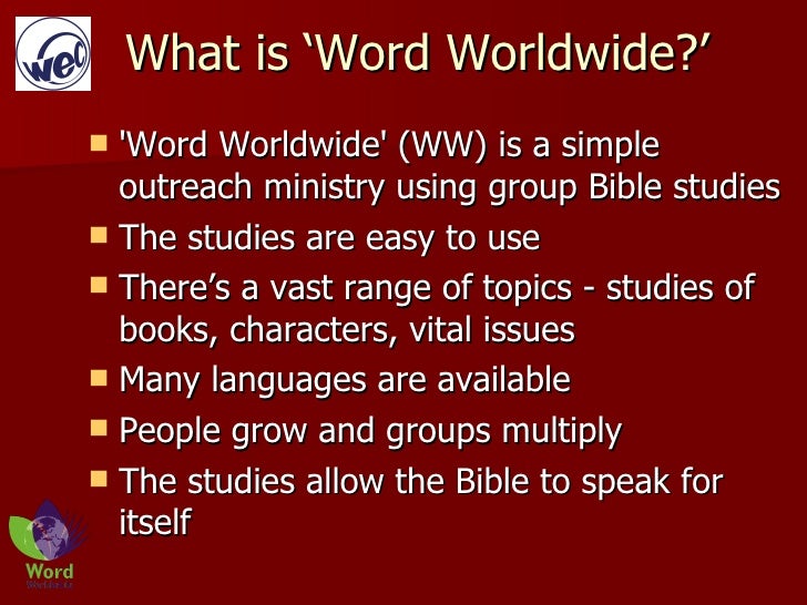 Introducing Word Worldwide