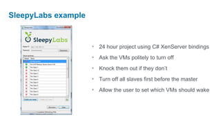 Citrix XenServer in detailHypervisorHypervisorOSHardwareHardwareHardwareNormal ServerType 2 HypervisorType 1 HypervisorSingle operating system that has direct access to the underlying hardware.Host OS has access to the hardware and runs a hypervisor which manages the VMs. E.g. VMWare Server