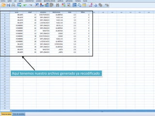 Aquí tenemos nuestro archivo generado ya recodificado
 