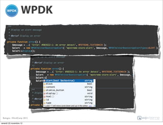 WPDK




 Bologna - WordCamp 2012

venerdì 23 novembre 12
 