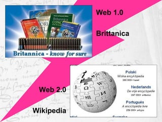 Web 1.0 Brittanica Web 2.0 Wikipedia 
