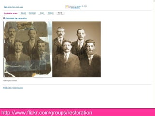 http://www.flickr.com/groups/restoration 
