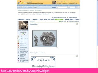 http://cvanderven.hyves.nl/widget 