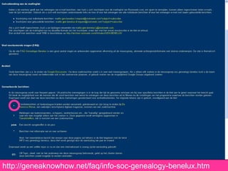 http://geneaknowhow.net/faq/info-soc-genealogy-benelux.htm 
