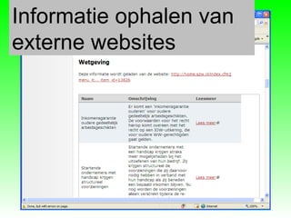 Demo  Informatie ophalen van externe websites 