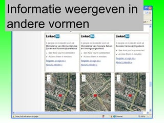 Informatie weergeven in andere vormen 