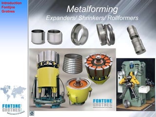 Introduction
Fontijne
Grotnes               Metalforming
               Expanders/ Shrinkers/ Rollformers
 