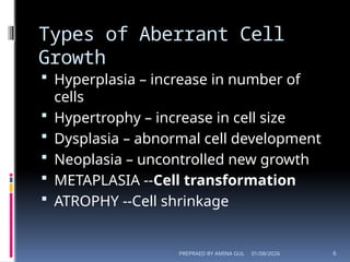 INTRODUCTIN TO ABERRANT CELL GROWTH BY AMINA GUL.pptx