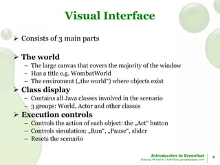 components of greenfoot source code editor -... Greenfoot Introduction (1) | PPT