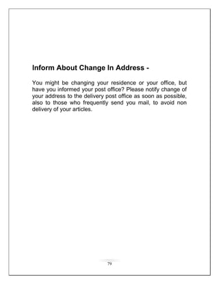 Indian Postal System indian postal service | DOCX