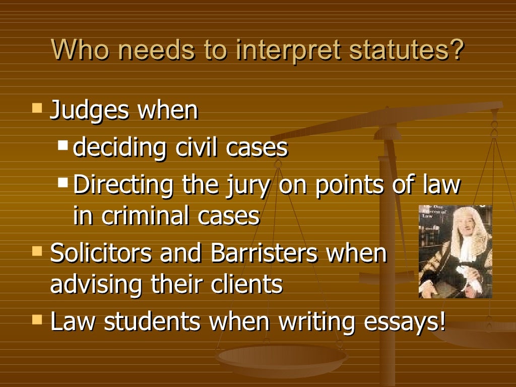 Introduction to Statutory Interpretation
