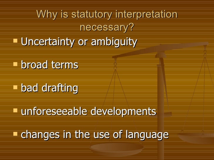 Introduction to Statutory Interpretation