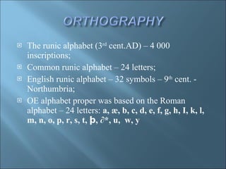 Introduction to the History of English | PPT