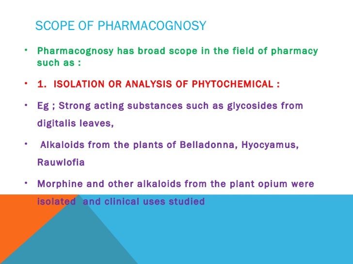 Introduction and scope of pharmacognosy by Dr.U.Srinivasa, Professor…