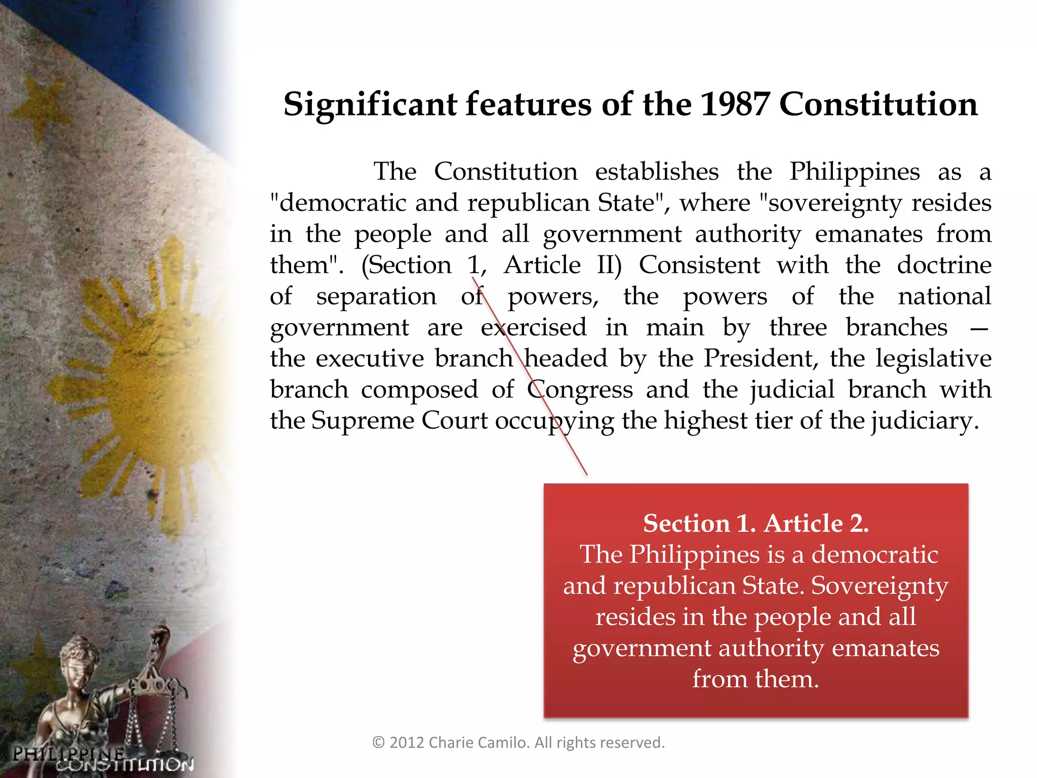 Defects Of The 1987 Philippine Constitution Introduction to Philippine Constitution 1987 | PPT