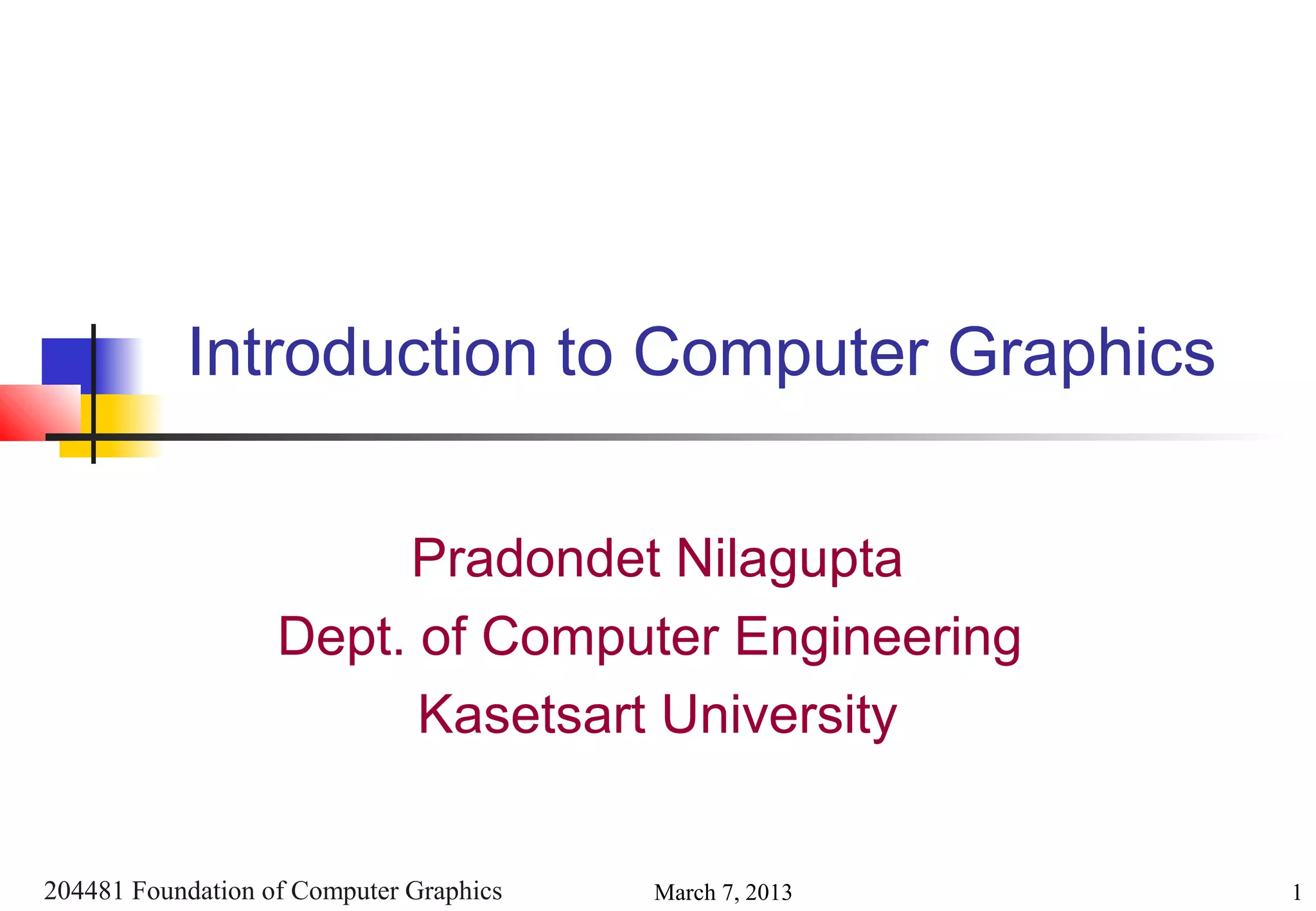 computer graphics | PPT