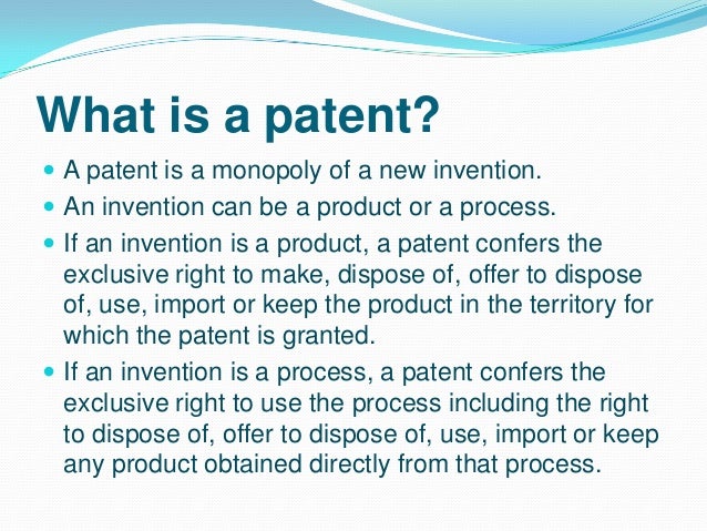 The Patent Box Introduction to Patents