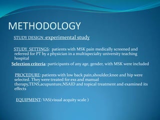 musculoskeletal pain | PPTX
