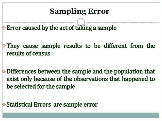 Census vs sampling