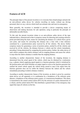 Seminar Report On ACD i.e. Anti collision Devices by Tarun khnaeja ...
